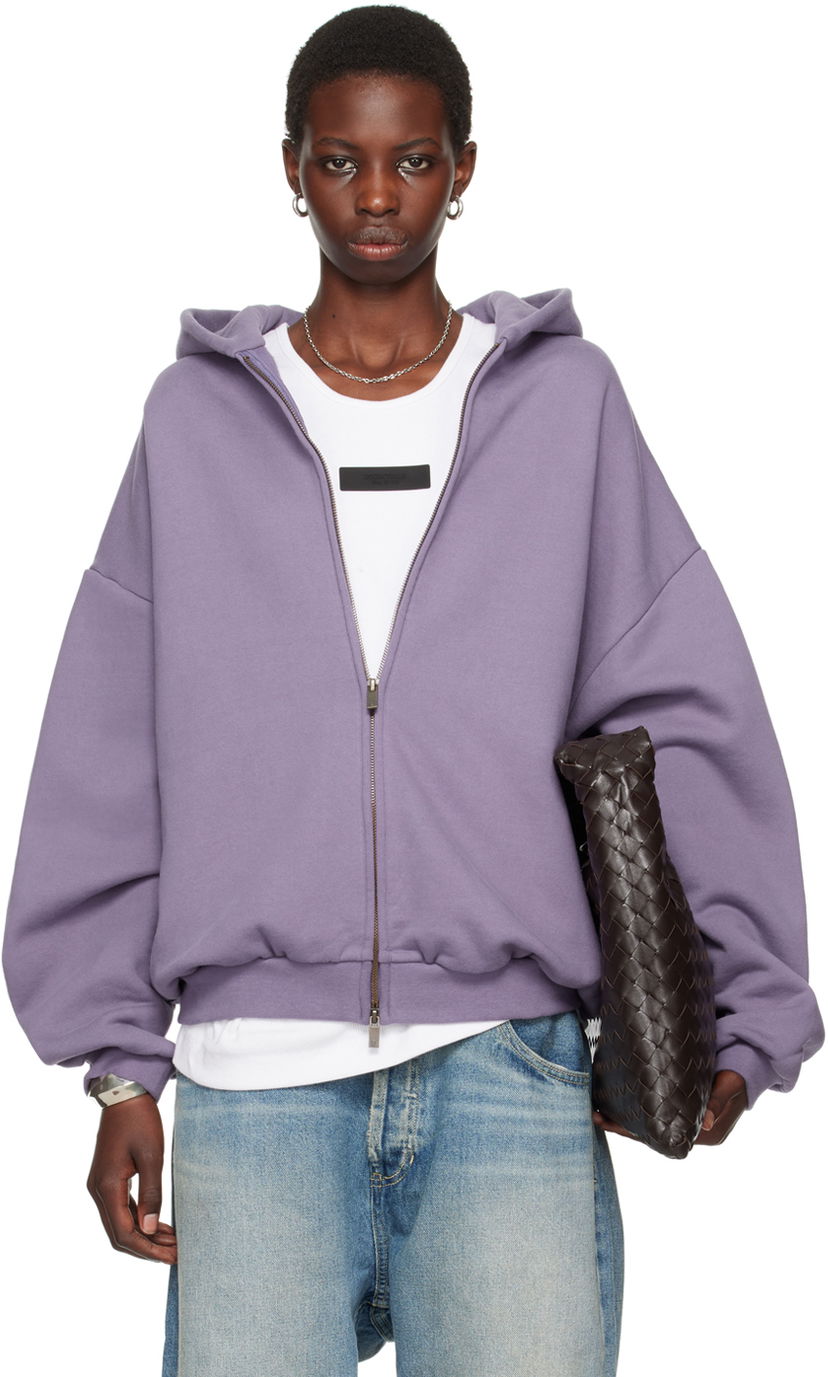 Pulover Fear of God Designer Full-Zip Hoodie Lila | 192BT246247F