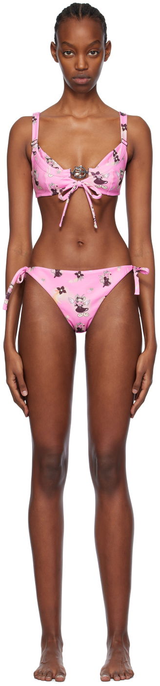 Kopalke Chopova Lowena Suski Print Bikini Roza | 6418