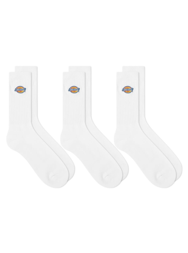 Nogavice Dickies Valley Grove Socks - 3 Pack Bela | DK0A4X82-WHX