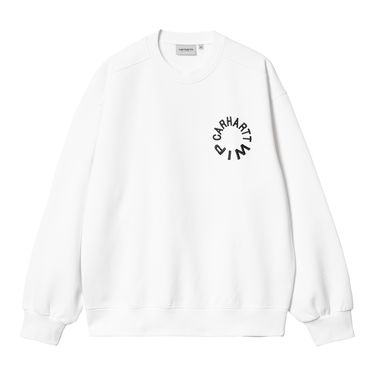 Pleteni pulover Carhartt WIP Work Varsity Crewneck Bela | I032453_00A_06, 5