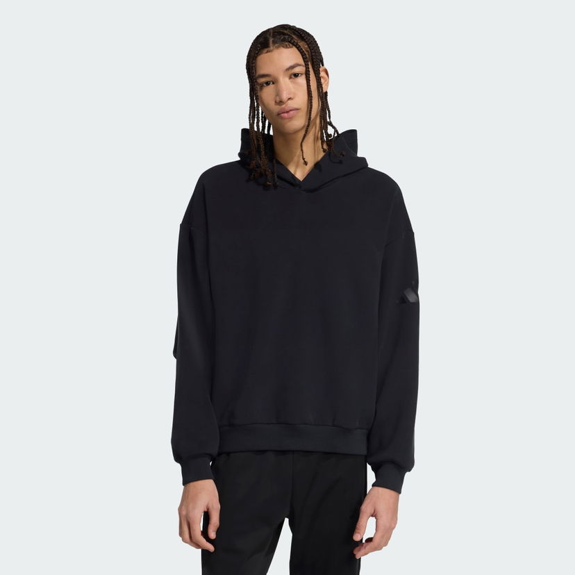 Pulover adidas Performance Soft Lux Hoodie Črna | KB8085