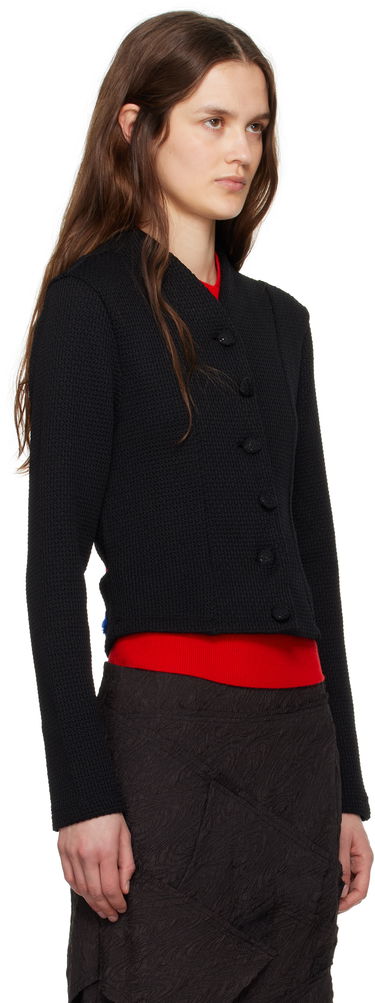 Pleteni pulover ADER ERROR ADER error Cropped Cable Knit Cardigan Črna | BO01SSKT0702BK, 4