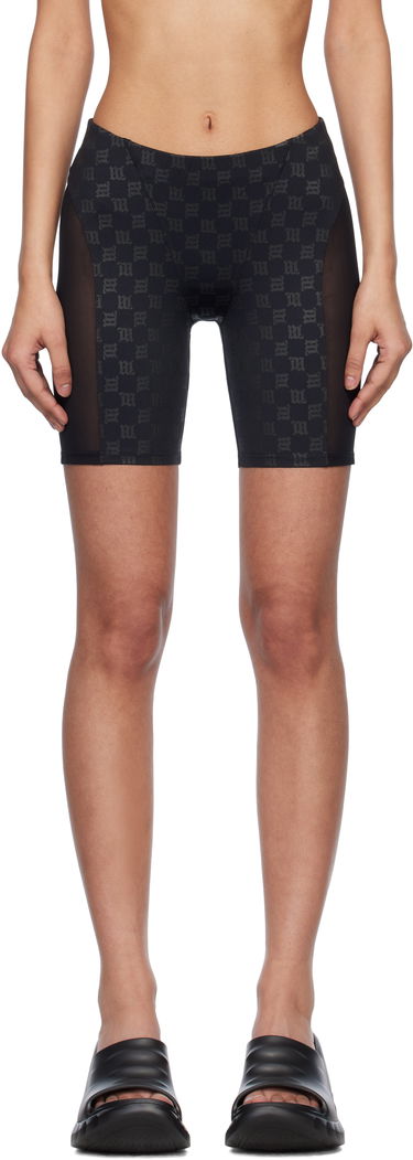 Kratke hlače MISBHV MISBHV Monogram Mesh Panel Bike Shorts Črna | 250W355, 0