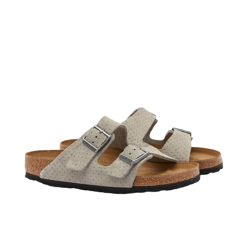 Superge in čevlji Birkenstock Arizona Stone Coin Embossed Dots Siva | 1026988