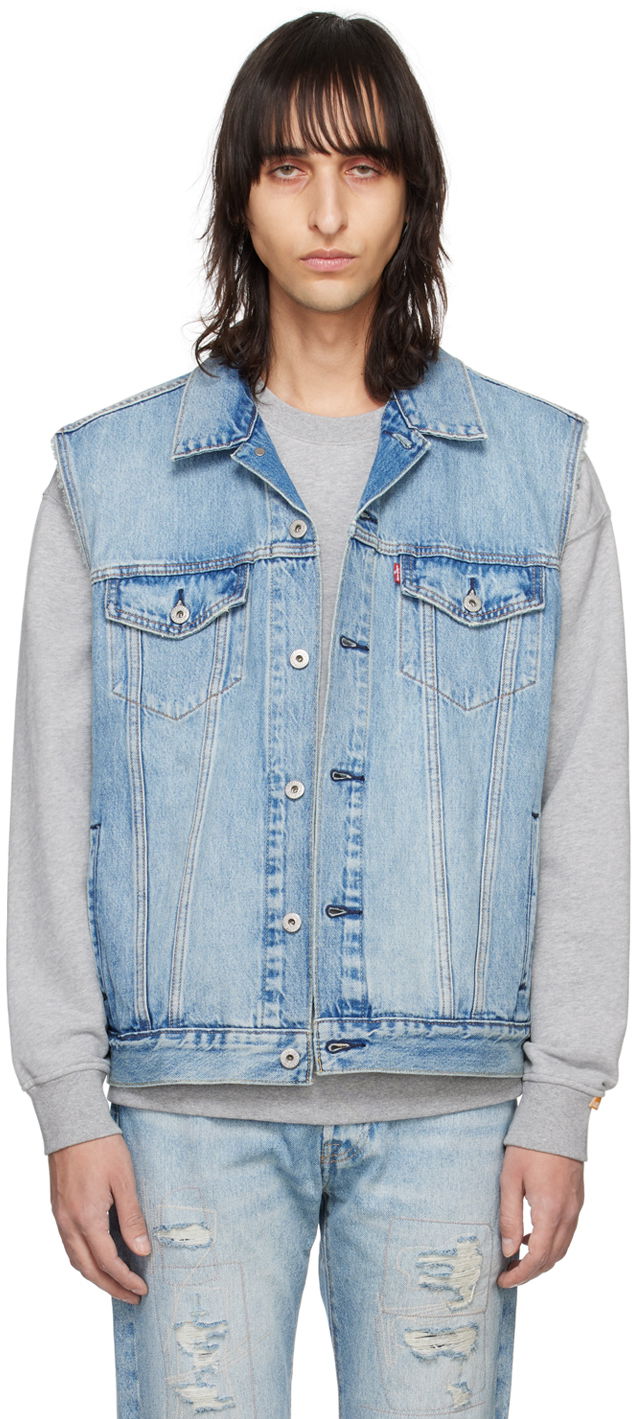 Telovnik Levi's Blue Relaxed Trucker Denim Vest Modra | A5789-0000