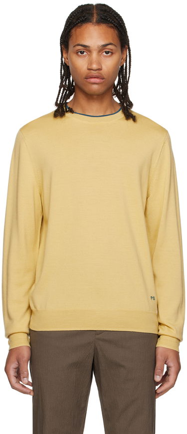 Pleteni pulover Paul Smith PS Paul Smith Embroidered Sweater Rumena | M2R-202Y-L21861, 0