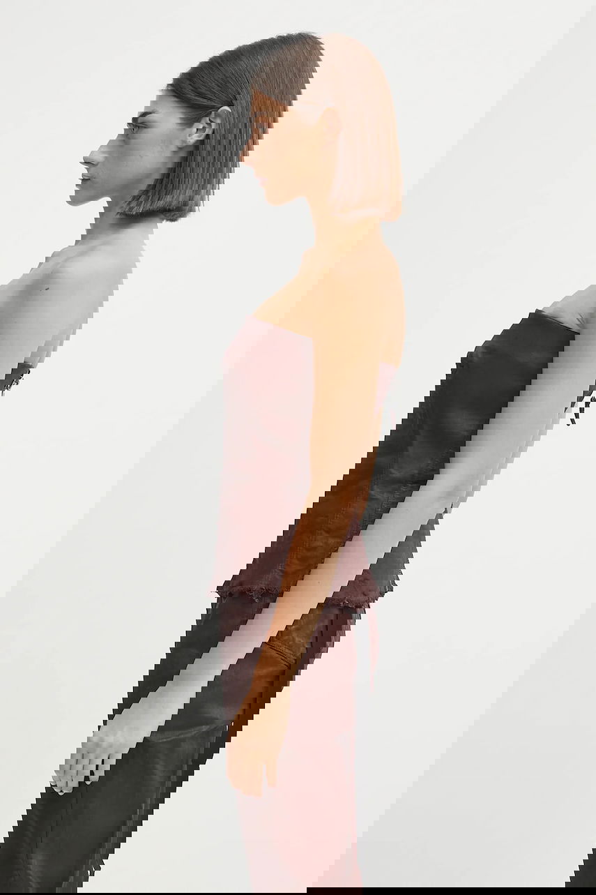 Majica brez rokavov Rick Owens Rick Owens DRKSHDW Bustier Top Rjava | DS02E7129.SDSW, 1