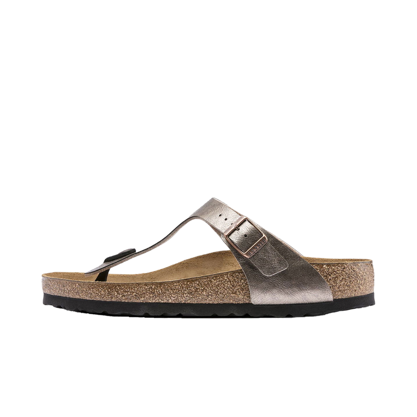 Superge in čevlji Birkenstock Gizeh BS Graceful Taupe Narrow Fit W Kovinski | 1016145