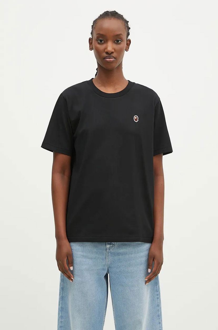 Majica BAPE T-Shirt Ape Head One Point Print Črna | 1K80210004