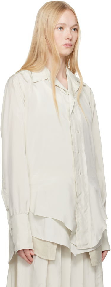 Srajce Maison Margiela Maison Margiela Dropped Hem Shirt Bela | S51DT0020 S76632, 1