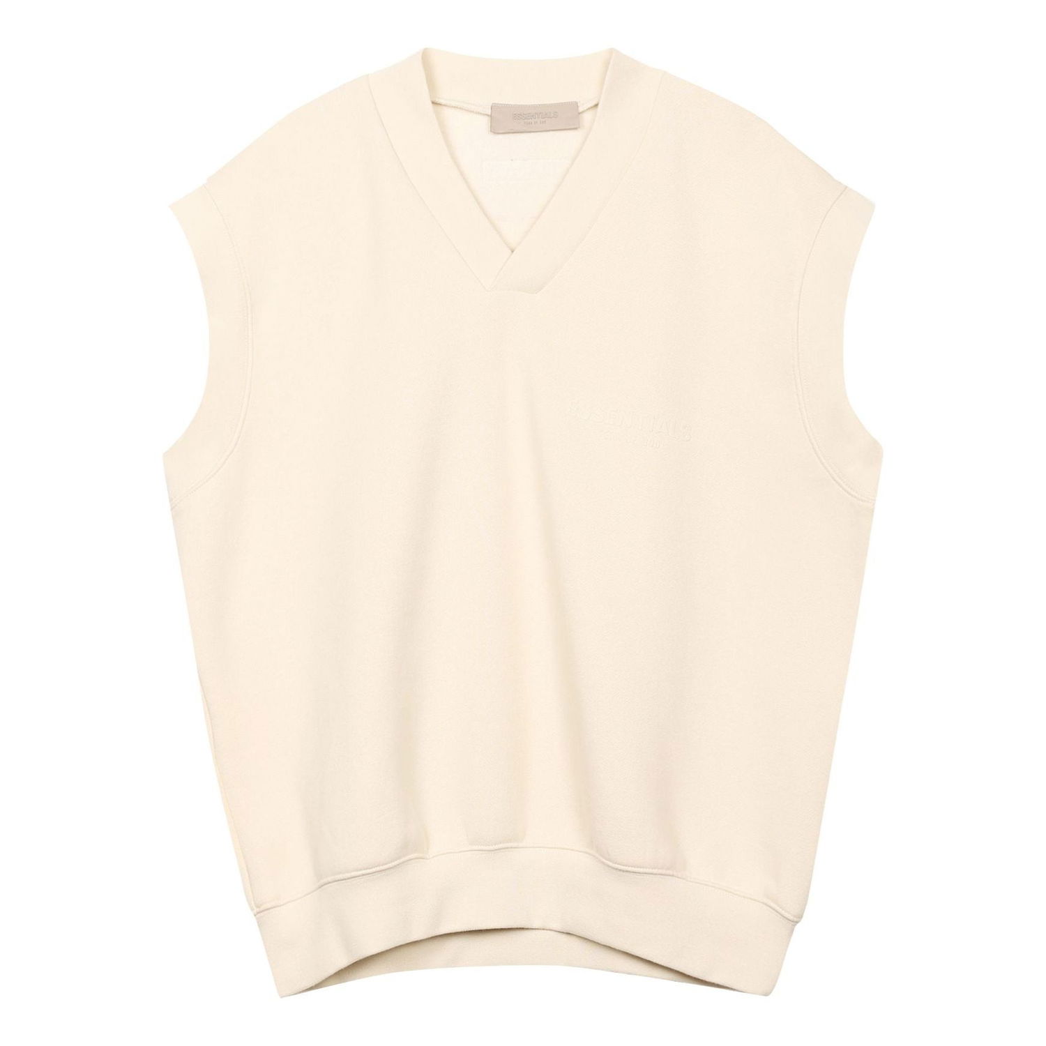 Pleteni pulover Fear of God Essentials FW22 V-Neck Vest Bež | FOG-FW22-890, 0