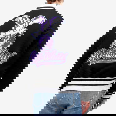 Bomber jakna Off-White Off-White Eagle Wool Varsity Jacket, Size Small Črna | OMEH053S25FAB0011049, 3