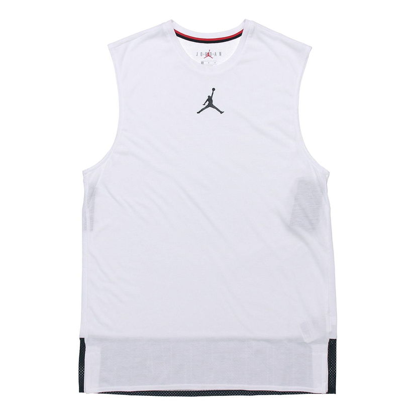 Majica brez rokavov Jordan Jordan Basketball Training Sleeveless Vest Bela | CJ4576-100