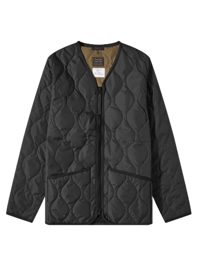 Jakna TAION Military Zip V-Neck Down Jacket Črna | TAION-101ZML-1-BLK