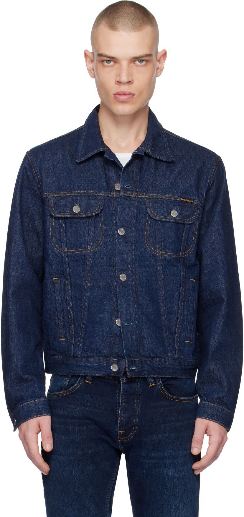 Jakna Nudie Jeans Indigo Denim Jacket Modra | 160929