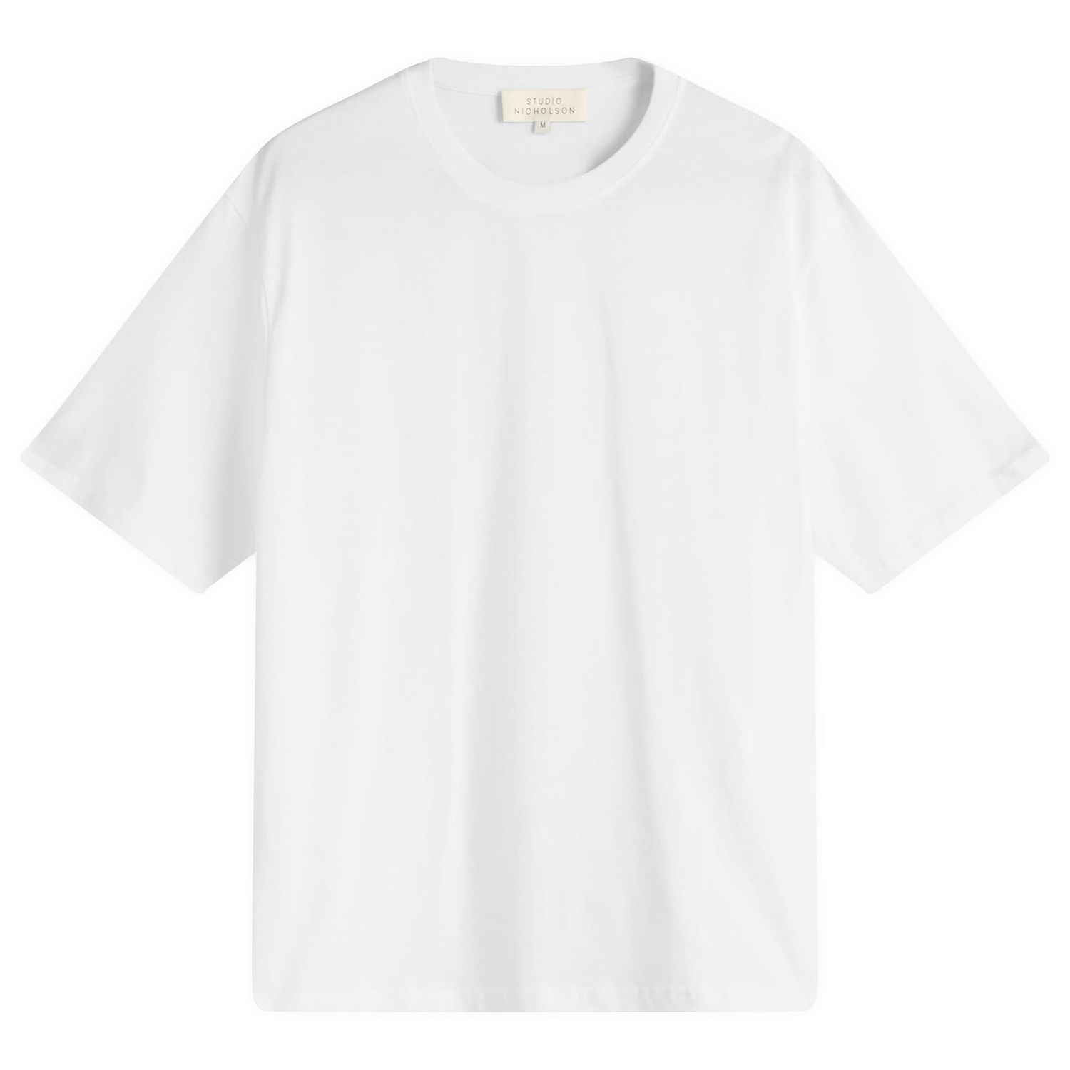 Majica Studio Nicholson Studio Nicholson Bric T-Shirt, Size Large Bela | BRICSNM-1326-OFW, 0