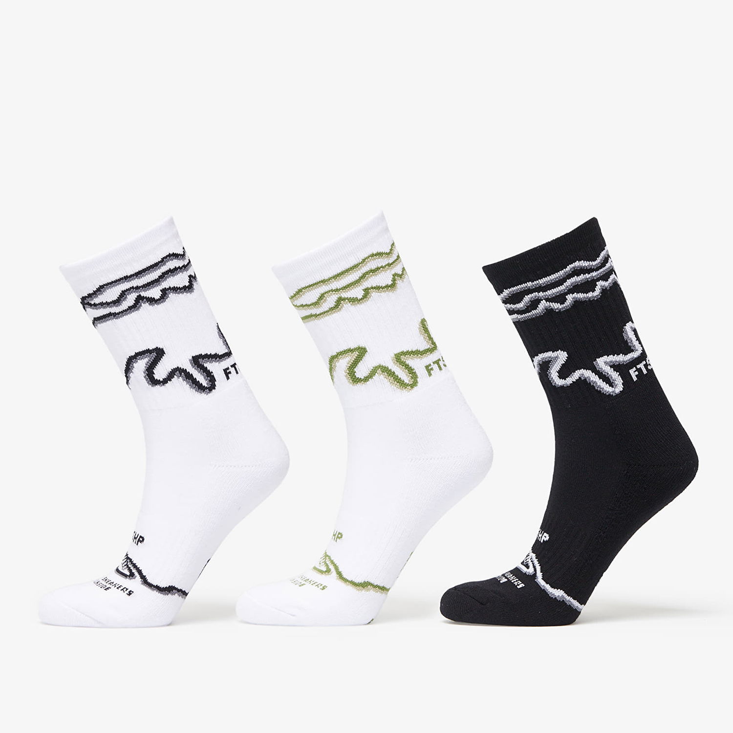 Spodnje perilo in nogavice Footshop The Stripes Socks 3-Pack Multicolor Večbarvna | FTSHP_252, 0