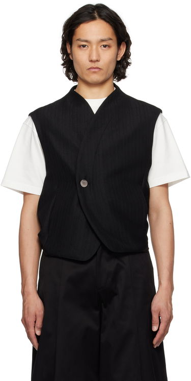 Telovnik ADER ERROR ADER error Pinstripe Wrap Vest Črna | BO01SSVE0101BK, 0