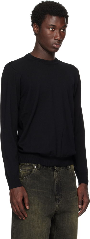 Pulover Stone Island Stone Island Light RWS Geelong Wool Sweatshirt Črna | K2S15 5100071 S00C4, 1