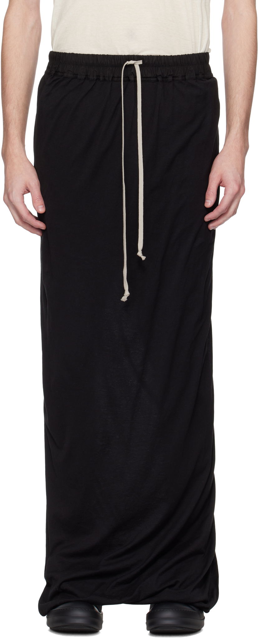 Krila Rick Owens Rick Owens DRKSHDW Hollywood Pull On Long Skirt Črna | DU01E3385 BHDB