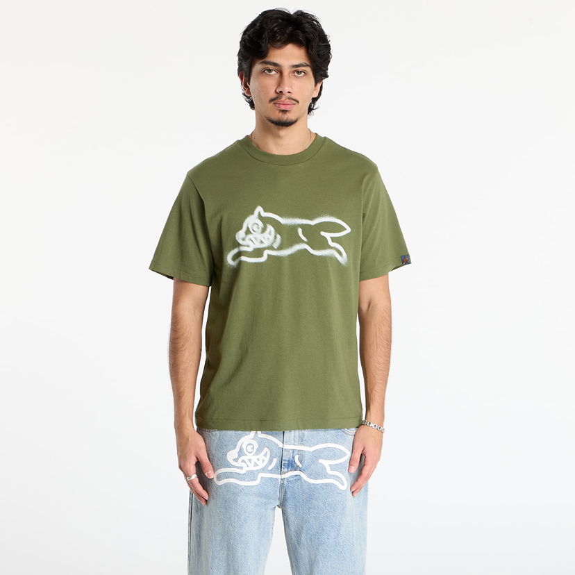 Majica BILLIONAIRE BOYS CLUB Icecream Spray Paint Running Dog T-Shirt Zelena | IC25440 Green