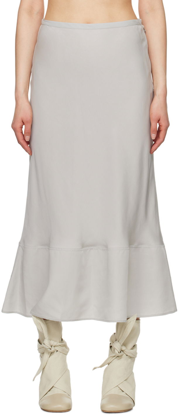 Krila LEMAIRE Lemaire Bias-Cut Maxi Skirt Siva | SK1023 LF1126