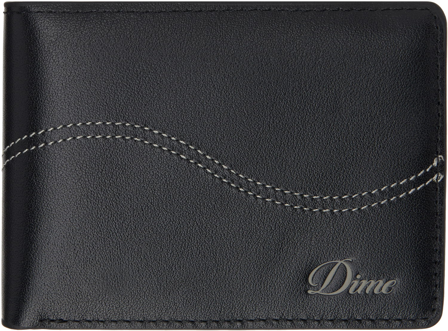 Denarnica Dime Cursive Leather Bifold Wallet Črna | DIMEHO2431BLK, 0