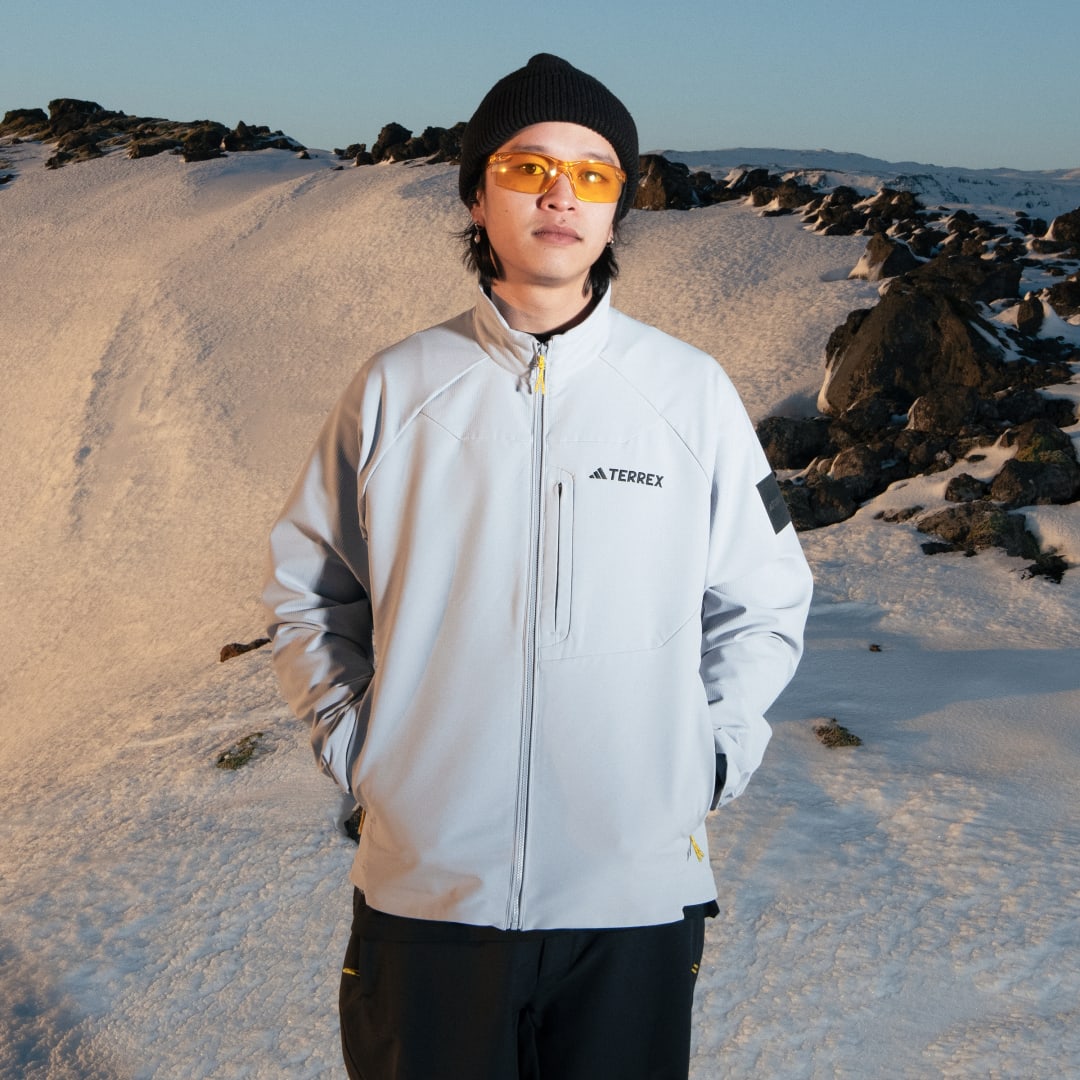 Vetrovka adidas Performance National Geographic Softshell Siva | IX7919, 1