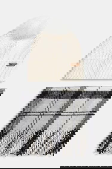 Šala Barbour Barbour Beanie Hat and Scarf Set Siva | LGS0054, 0