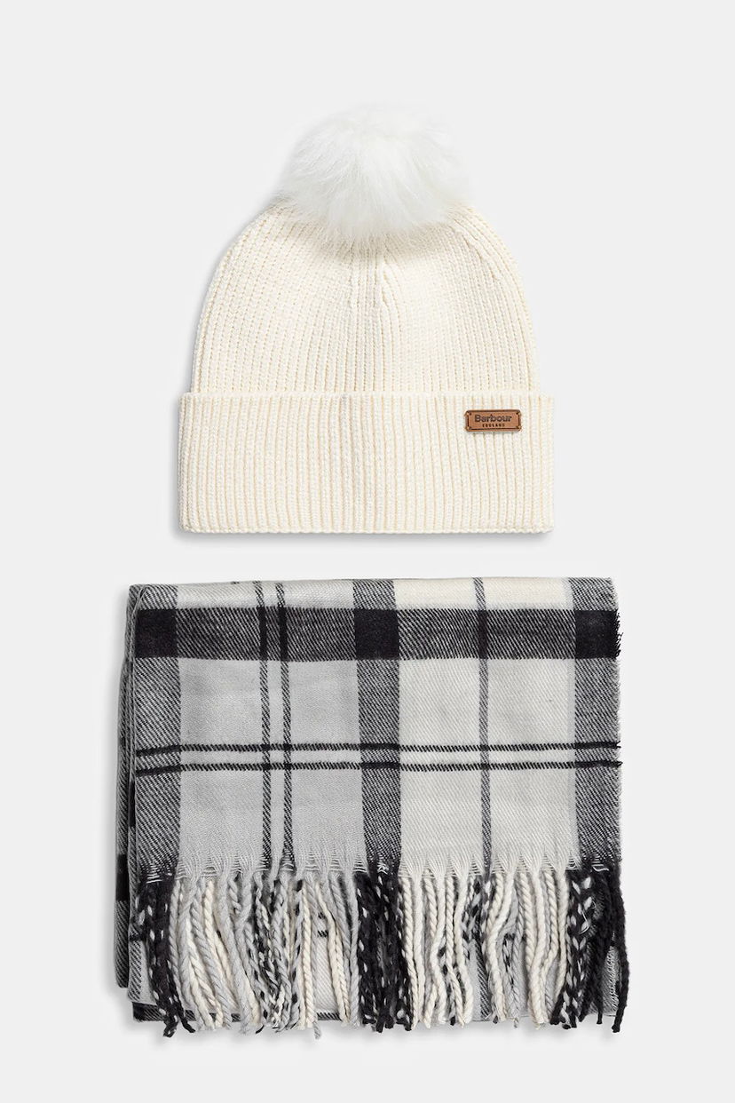 Šala Barbour Barbour Beanie Hat and Scarf Set Bela | LGS0054
