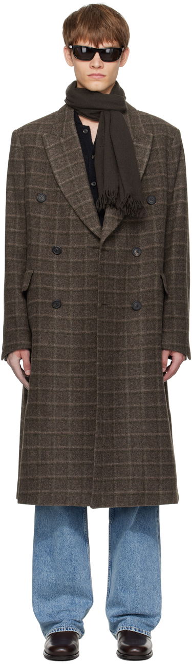 Plašči OUR LEGACY OUR LEGACY Whale Double-Breasted Coat Rjava | M4251WD, 0