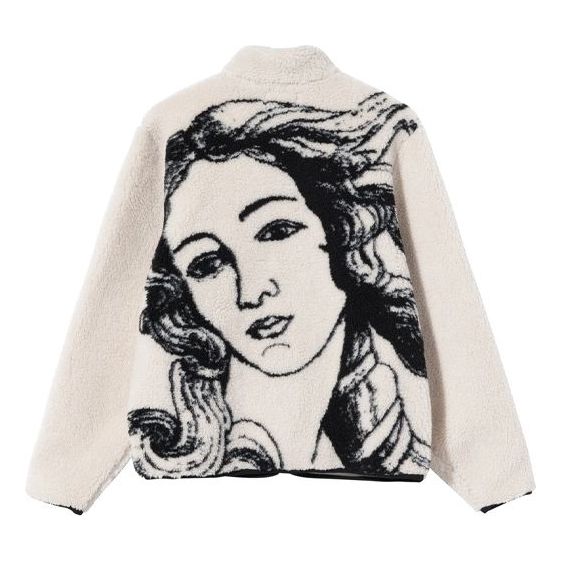Pleteni pulover Stüssy Sherpa Venus Jacket Bela | 118437F, 0