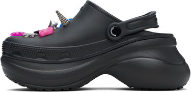 Oblačila Balenciaga Balenciaga Crocs Edition Jibbitz Mules Črna | 720762 W0FOW, 2