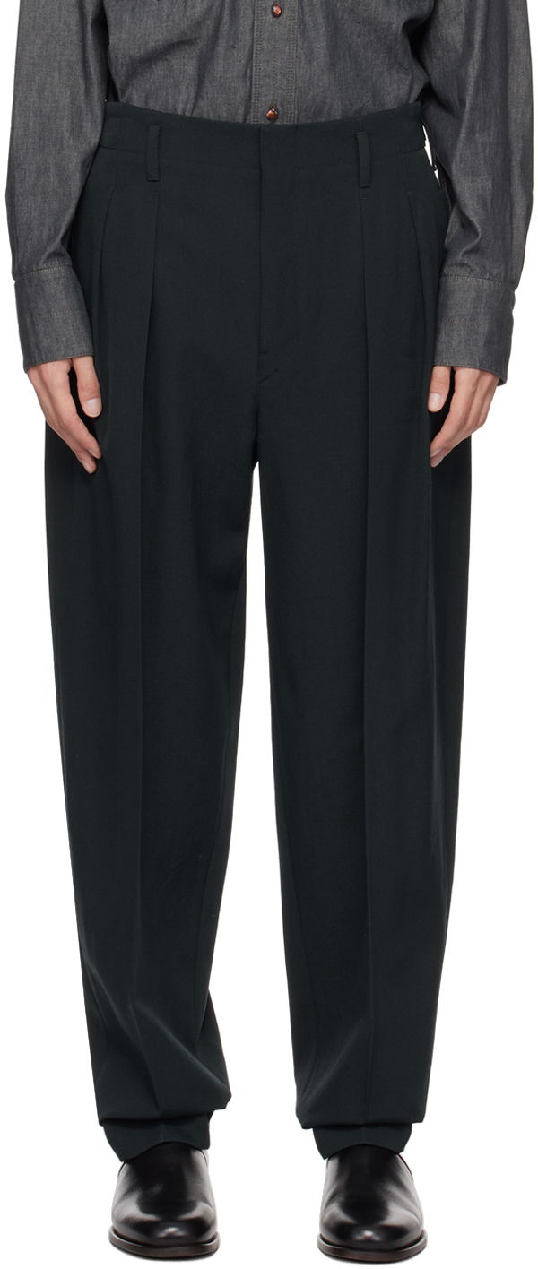 Hlače LEMAIRE Lemaire Tapered Trousers Zelena | PA1042 LF1123, 0