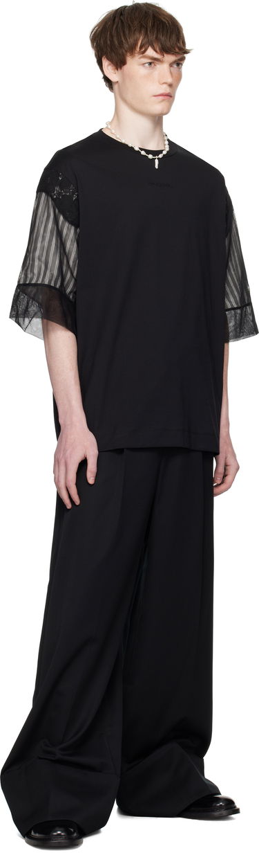 Majica Simone Rocha Simone Rocha Trapped Lace Patchwork T-shirt Črna | 5354 0553, 3