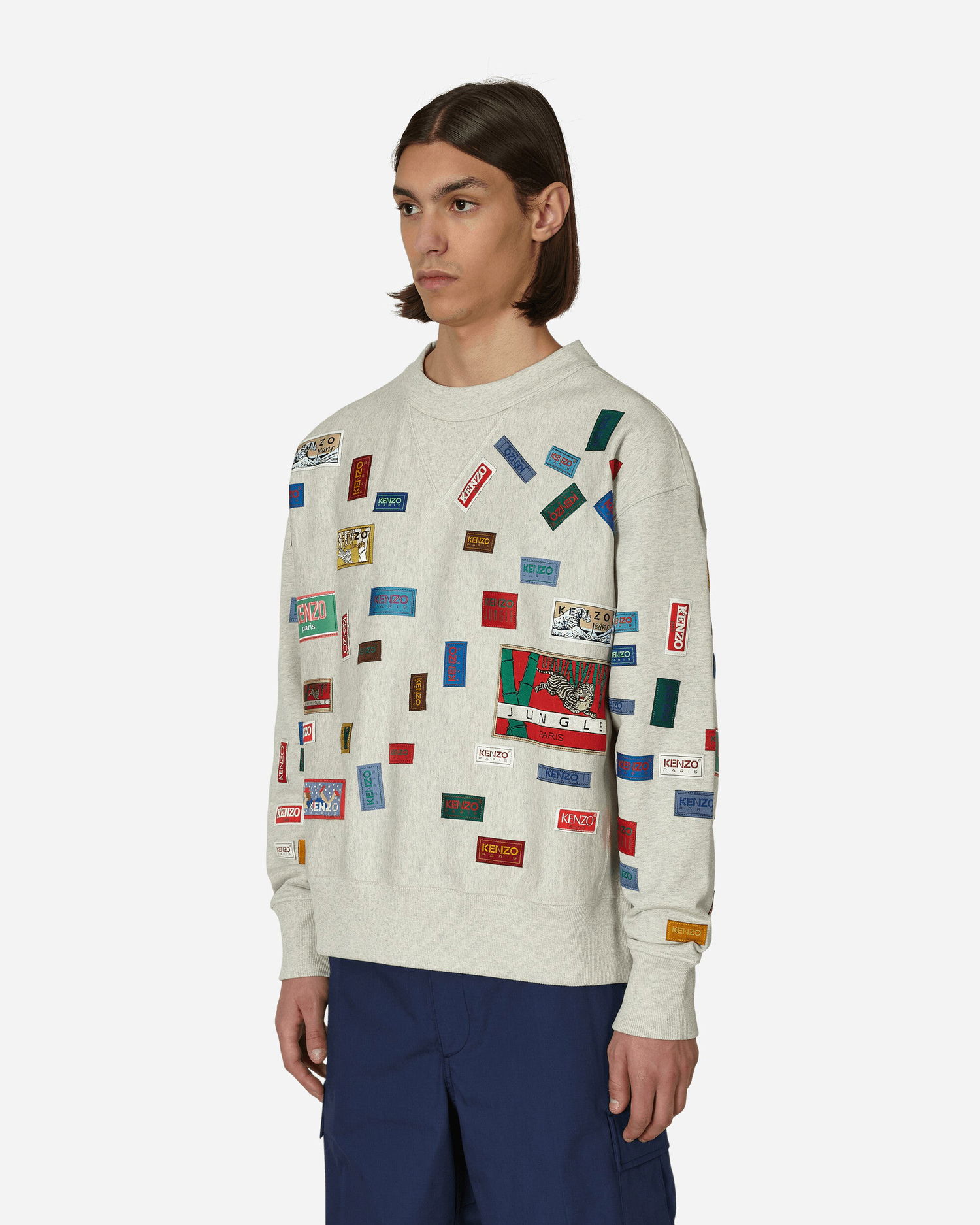 Pulover KENZO Archive Labels Crewneck Sweatshirt Večbarvna | FD55SW4974MC 93, 1