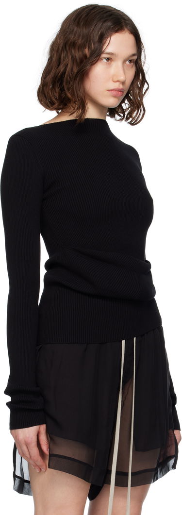 Pleteni pulover Rick Owens Rick Owens Ribbed Knit Babel Sweater Rjava | RP02E4639 RIBVI, 4
