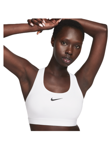 Modrček Nike Swoosh Medium Support Non-Padded Sports Bra Bela | DX6821-100