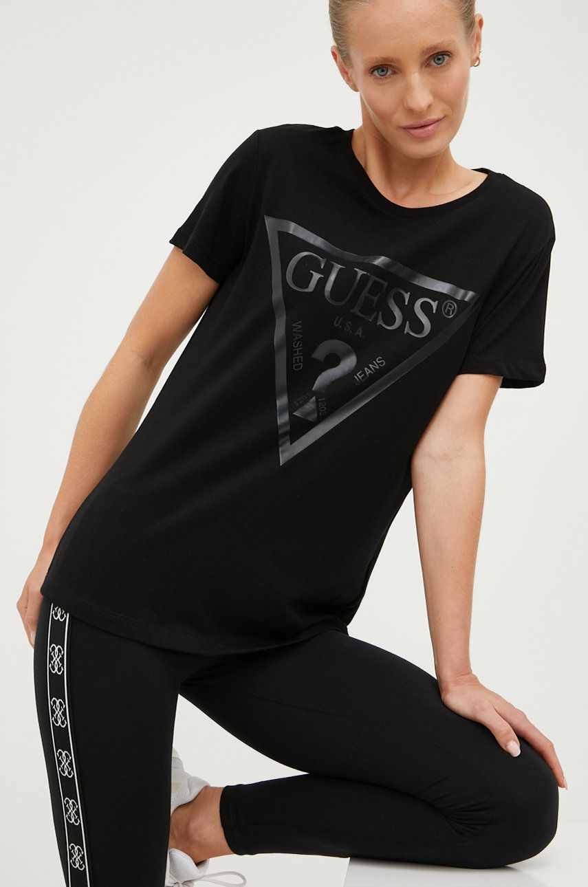 Majica GUESS Adele Tee Črna | V2YI07.K8HM0, 0