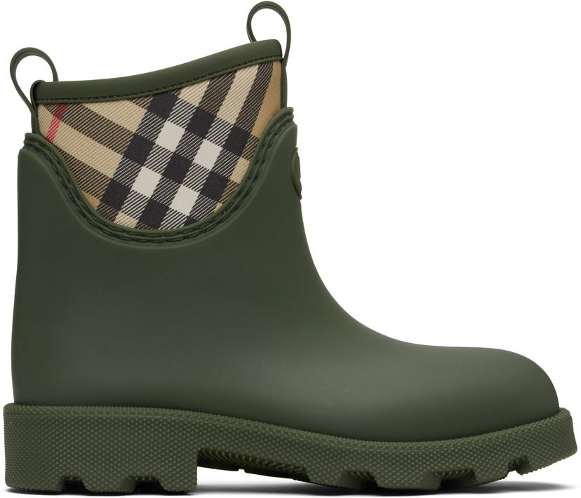 Superge in čevlji Burberry Burberry Marsh Stamp Low Rubber Boots Zelena | 8111711