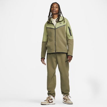 Pulover Nike Tech Fleece Full-Zip Hoodie Zelena | CU4489-334, 1