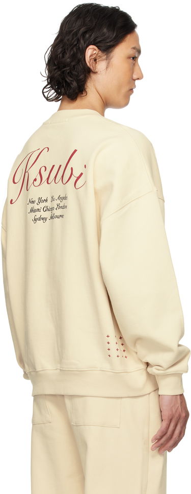 Pleteni pulover Ksubi Ksubi Playoff Ekcess Sweatshirt Bež | MSP25FL004, 2