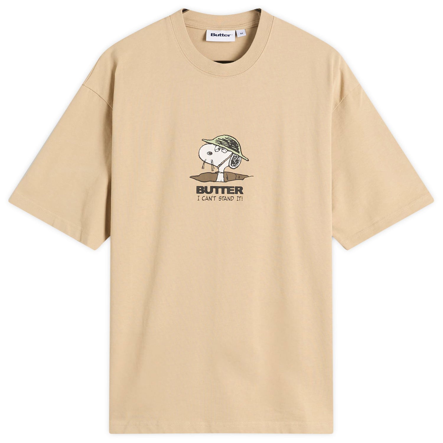 Majica Butter Goods Peanuts Can't Stand It Graphic T-Shirt Bež | BGBP240101-WSA, 1