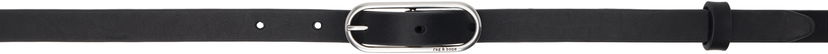 Pasovi rag & bone Rag & Bone Baby Rounded Leather Belt Črna | WJW25SB1080LE80