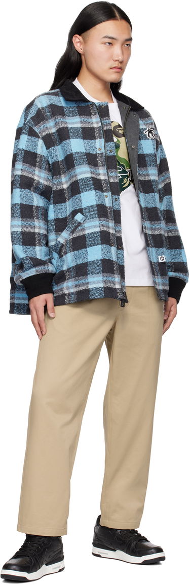 Parka AAPE by A Bathing Ape AAPE by A Bathing Ape Moonface Logo Reversible Utility Jacket Siva | AAPJKM7680XXNBKX, 3