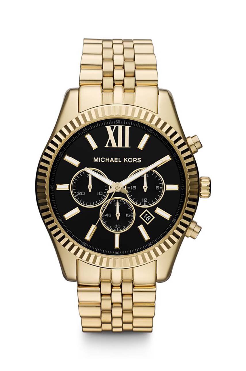 Ure Michael Kors Gold Watch Kovinski | MK8286, 0