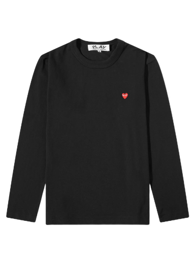Majica Comme des Garçons Play Small Red Heart Tee Črna | P1T308-1