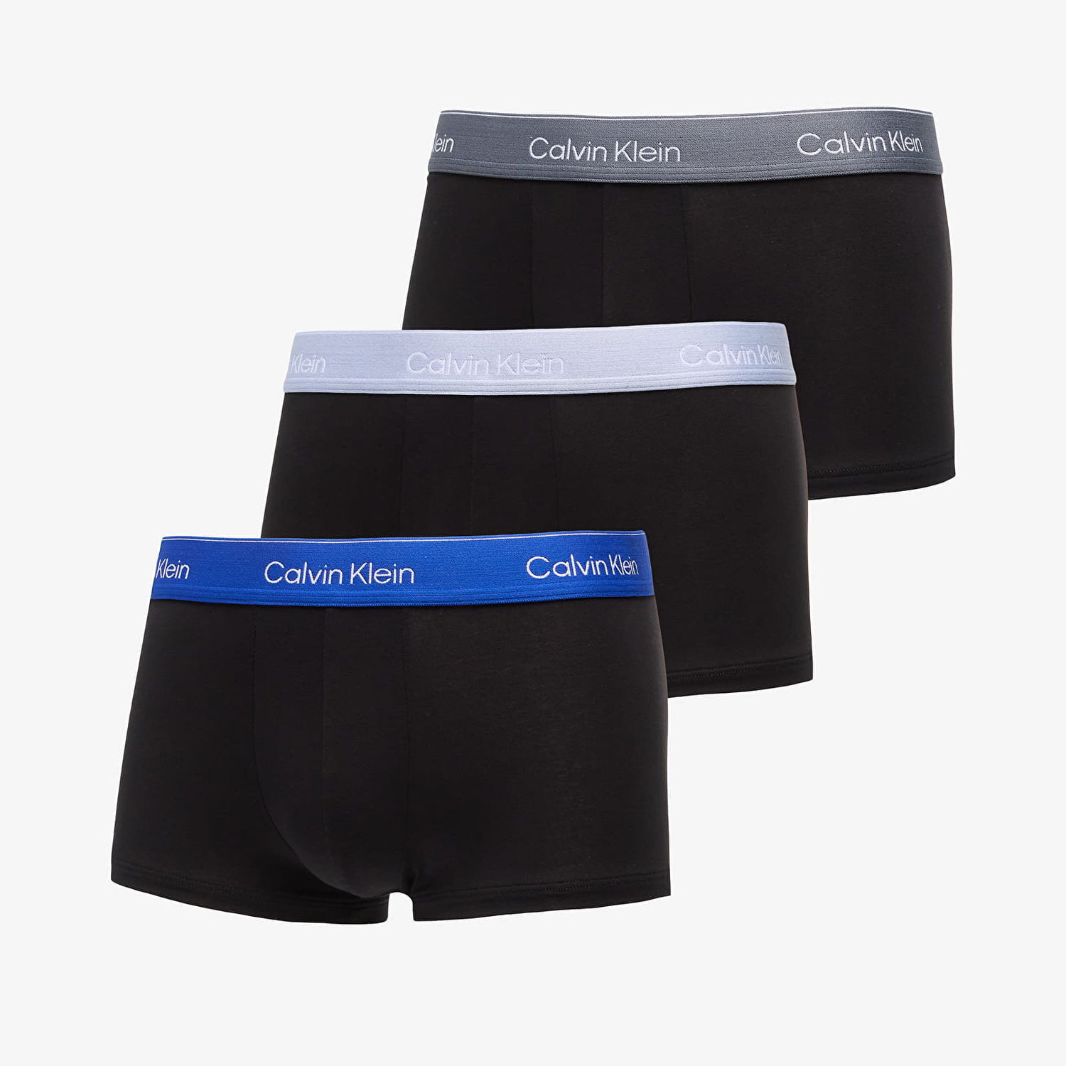 Boksarice CALVIN KLEIN Low Rise Trunk 3-Pack Črna | LV00NB4389 R9B, 0