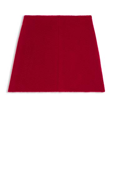 Krila BOSS A-line mini skirt with textured effect Rdeča | 50547637