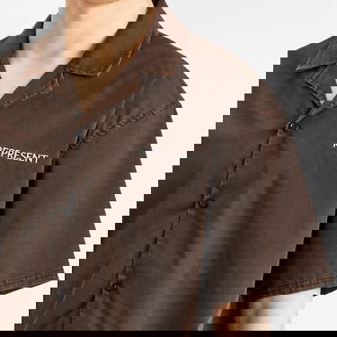 Srajce Represent Clo Represent Script Camp Collar Shirt Rjava | MLM21464-01, 5